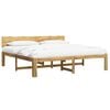 vidaXL Tweepersoonsbed met hoofdeinde ROSTOCK Wit 200 x 200 cm