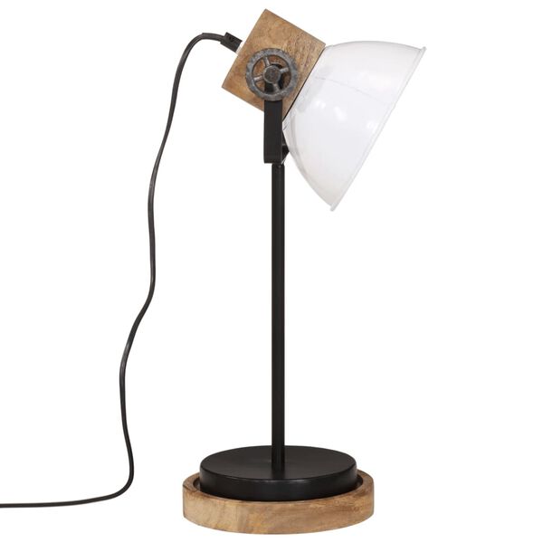 vidaXL Bureaulamp 25 W E27 17x17x50 cm wit