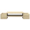 vidaXL Monitorstandaard met opbergruimte 70x27x15 cm hout sonoma eiken