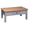 vidaXL Salontafel Panama Range 100x60x43,5 cm massief grenenhout grijs