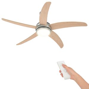 vidaXL Plafondventilator met licht &Oslash; 130 cm Sonoma