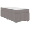 vidaXL Bedframe met matras Taupe 120 x 190 cm Stof