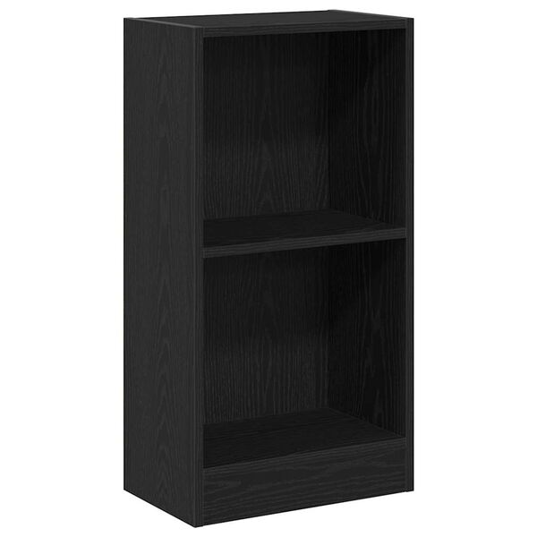 vidaXL Boekenkast 40x24x76 cm spaanplaat zwart eikenkleurig