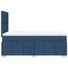 vidaXL Boxspring met matras stof blauw 120x190 cm
