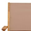 vidaXL Tuinstoelen 2 st massief acaciahout en stof taupe