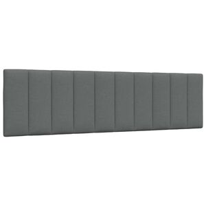 vidaXL Hoofdbordkussen "Hanko" 180 cm stof donkergrijs