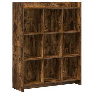 vidaXL Boekenkast Gerookt eiken 87,5 x 30 x 111 cm Bewerkt hout