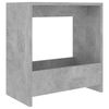vidaXL Bijzettafel 50x26x50 cm bewerkt hout betongrijs