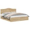 vidaXL Bedframe met lade Sonoma Eiken 200 x 200 cm Ingenieurshout