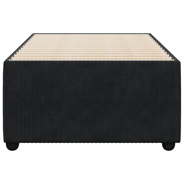 vidaXL Bedframe fluweel zwart 90x200 cm