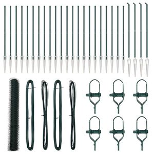 vidaXL Afrasteringspaal Groen