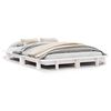 vidaXL Bedframe zonder matras massief grenenhout wit 150x200 cm