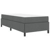vidaXL Boxspringbed Donkergrijs 80 x 200 cm Stof