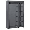 vidaXL Kledingkast opvouwbaar 110x45x175 cm stof grijs