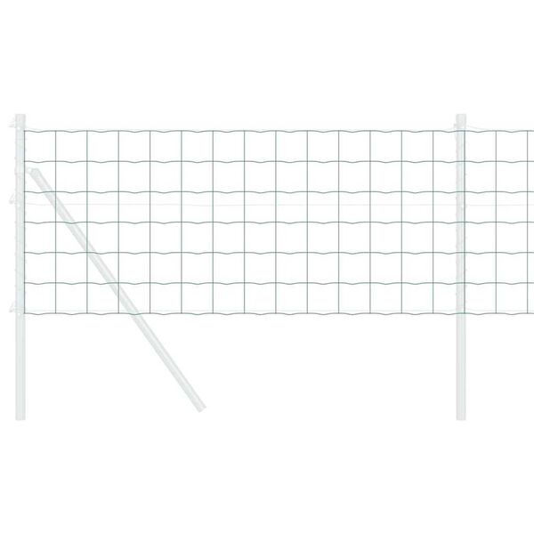 vidaXL Euro Hek Groen 0.6 x 25 m PVC-gecoat ijzer