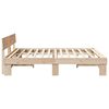 vidaXL Bedframe met hoofdeinde Naturel 180 x 200 cm Massief grenenhout
