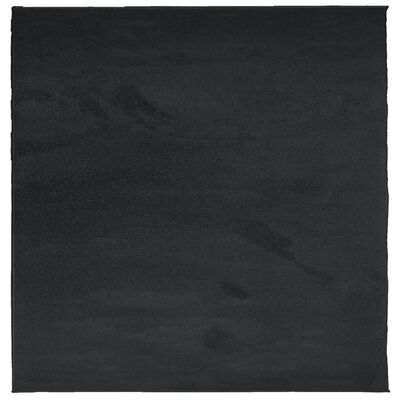 vidaXL Vloerkleed OVIEDO laagpolig 240x240 cm zwart