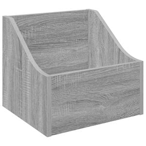 vidaXL LP Recorddoos Grijs Sonoma 37 x 33 x 32 cm Bewerkt hout
