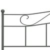 vidaXL Bedframe metaal grijs 180x200 cm