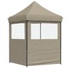 vidaXL Partytent Taupe 200 x 200 x 306 cm Oxford Stof
