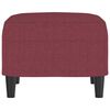 vidaXL Voetenbank 60x50x41 cm stof wijnrood