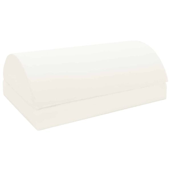 vidaXL Voetensteun Kussen Effen Grijs