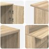 vidaXL Receptiebalie 200x50x103,5 cm bewerkt hout sonoma eikenkleurig