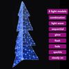 vidaXL Kerstboom met 160 LED Blauw 150 cm Acryl