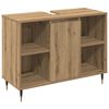 vidaXL Badkamermeubelset met plank 3 pcs Artisan Eiken Bewerkt hout