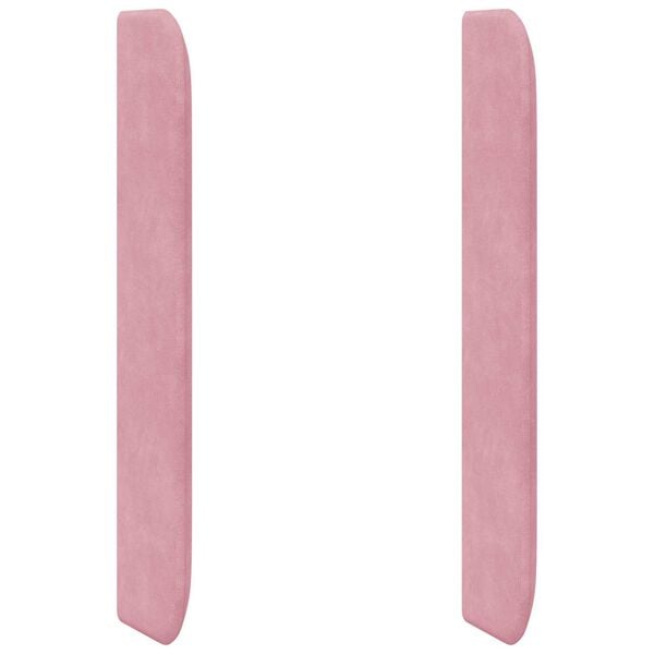 vidaXL Hoofdbord oor Roze 80 x 16 x 4 cm Fluweel