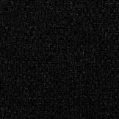 vidaXL Bankje met rugleuning 120x62x75,5 cm stof zwart