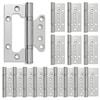 vidaXL Scharnier 16 st 100 x 75 x 13 mm zilver Staal