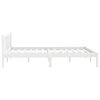 vidaXL Bedframe massief grenenhout wit 160x200 cm