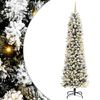 vidaXL Kunstkerstboom Wit 240 cm PVC en Metaal en Plastic