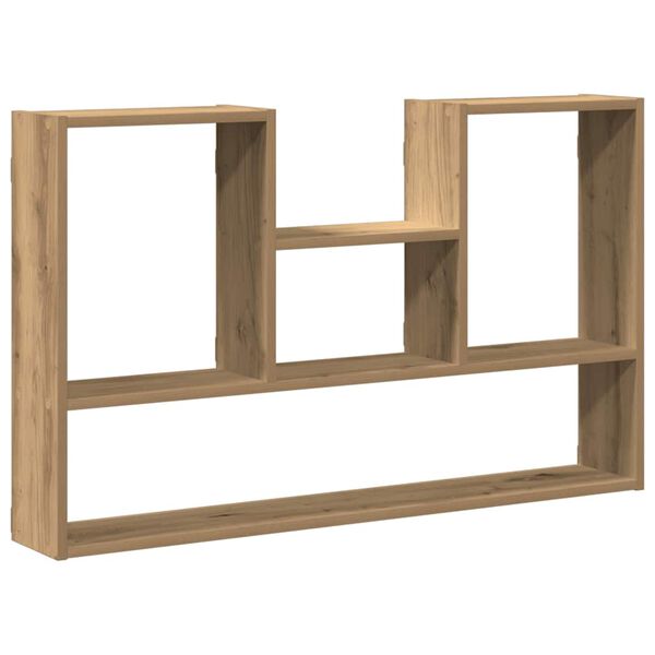 vidaXL Wandschap 99x15x60 cm bewerkt hout artisanaal eikenkleurig