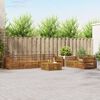 vidaXL Buiten bankenset 7 pcs Naturel Massief Acaciahout