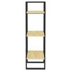 vidaXL Boekenkast met 3 schappen 40x30x105 cm massief grenenhout
