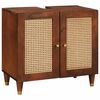 vidaXL Wastafelkast Bruin 62 x 33 x 58 cm Bewerkt hout