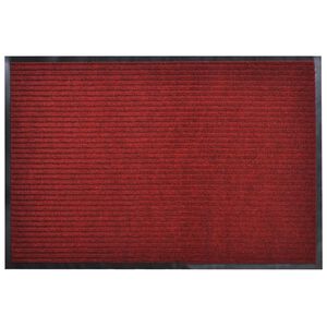 vidaXL Deurmat 90x120 cm PVC rood