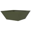 vidaXL Tuin Bloempot Olijf Groen 40 x 40 x 15 cm Koudgewalst staal
