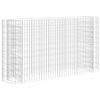 vidaXL Gabion plantenbak verhoogd 190x50x100 cm gegalvaniseerd ijzer