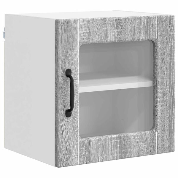 vidaXL Keukenkast met plank Grijs Sonoma 40 x 31 x 40 cm Bewerkt hout