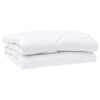 vidaXL Dekbed met kussen 3 pcs Wit Microfibre