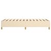vidaXL Boxspring bed 80x200 cm stof cr&egrave;mekleurig