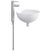 vidaXL Badkamer Waskom Chroom 35,5 x 35,5 x 14,5 cm Metaal