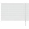 vidaXL Hek met Paal Zilver 1,6 x 25 m Staal