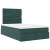vidaXL Ottoman bed met matrassen 120x190cm fluweel donkergroen