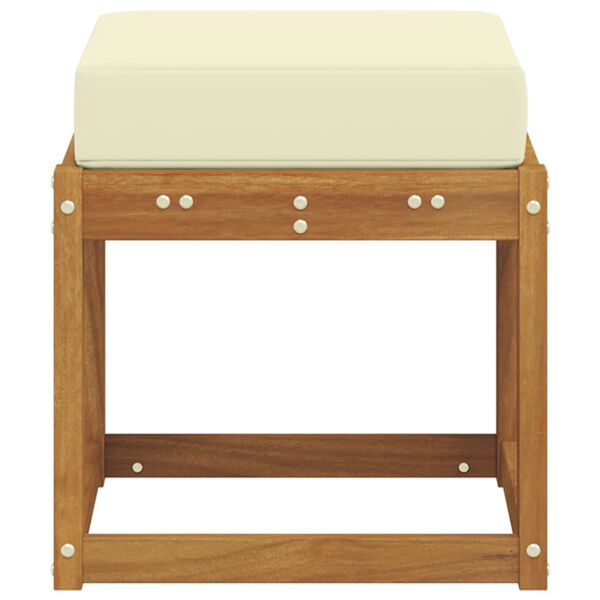 vidaXL Buitenstoolbank Massief Acaciahout Naturel