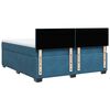 vidaXL Boxspring met matras fluweel blauw 180x200 cm