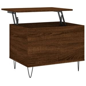 vidaXL Salontafel 60x44,5x45 cm bewerkt hout bruin eikenkleur